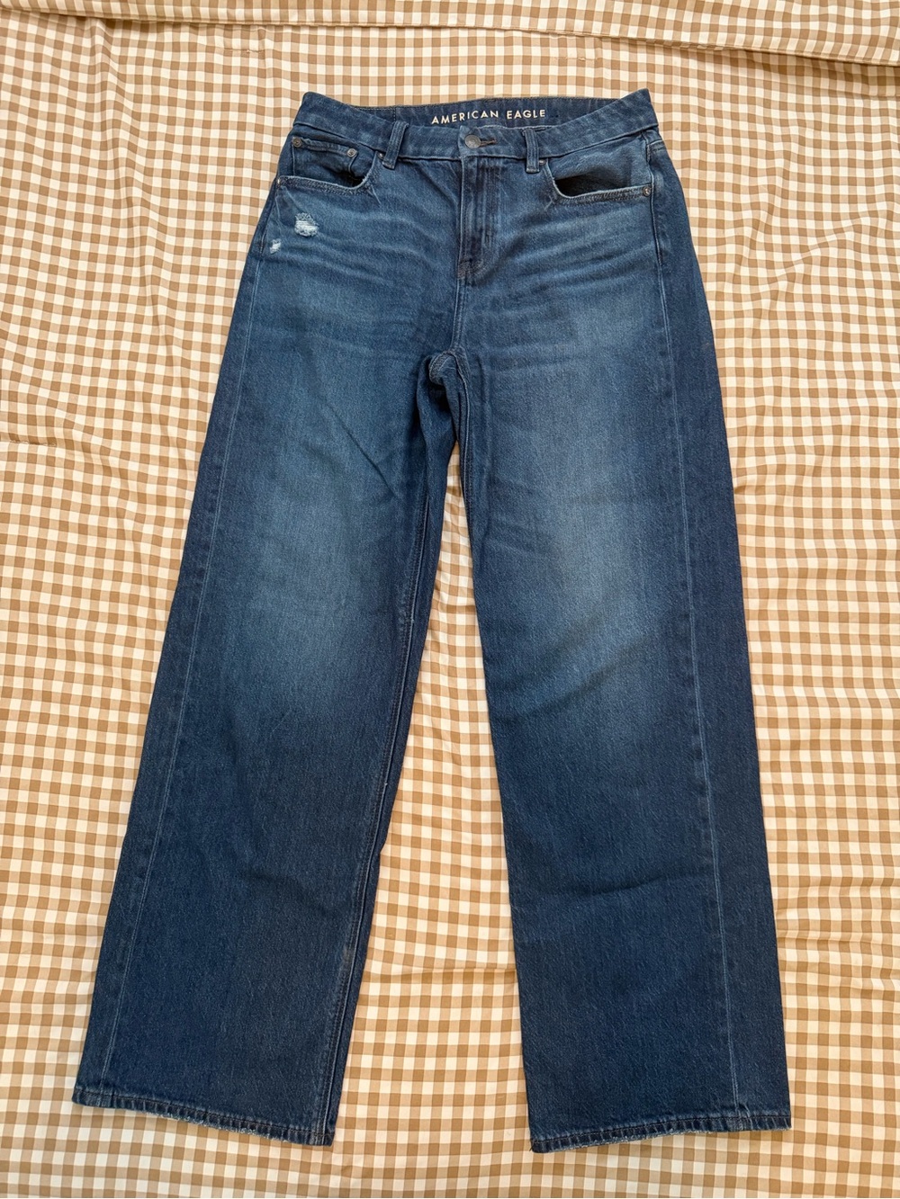 American Eagle AE Curvy High Rise Stovepipe Jeans Size 4 Long